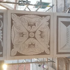 13. škrábání nového sgrafita